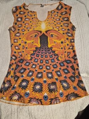 RARE! VINTAGE COSM ALEX GREY TOOL SLEEVELESS SHIRT. OUT OF PRINT